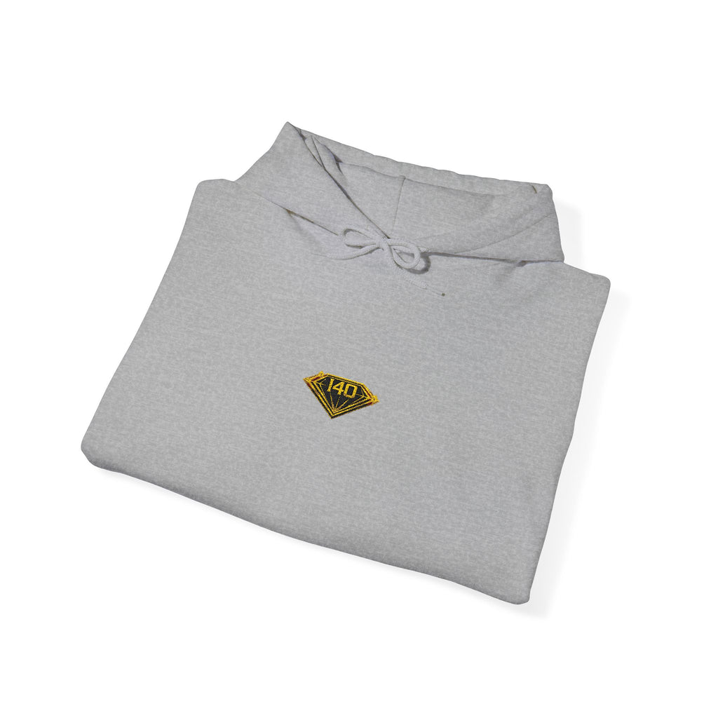 Vintage Black Cat Patch hoodie | small chest graphic, white sweatshirt