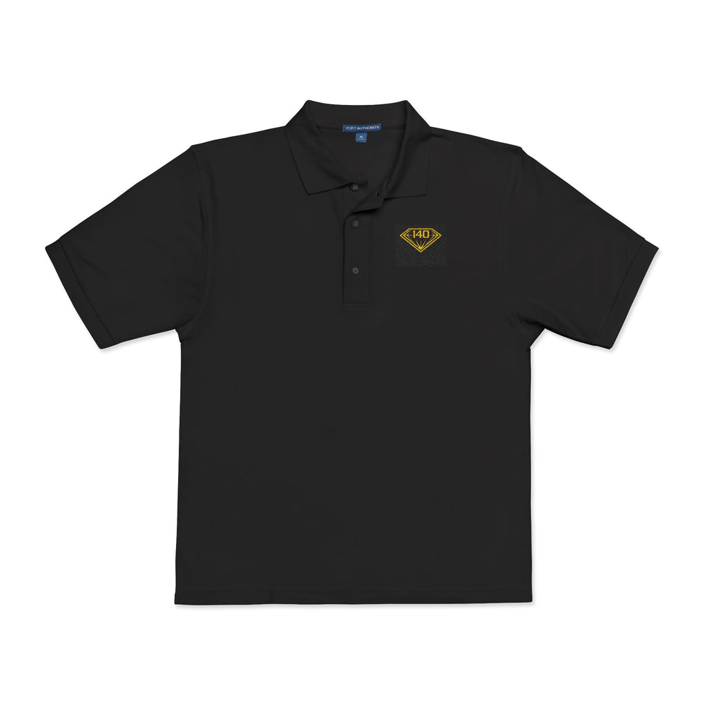 I40 GEMS Executive Polo – Black / Gold Crest