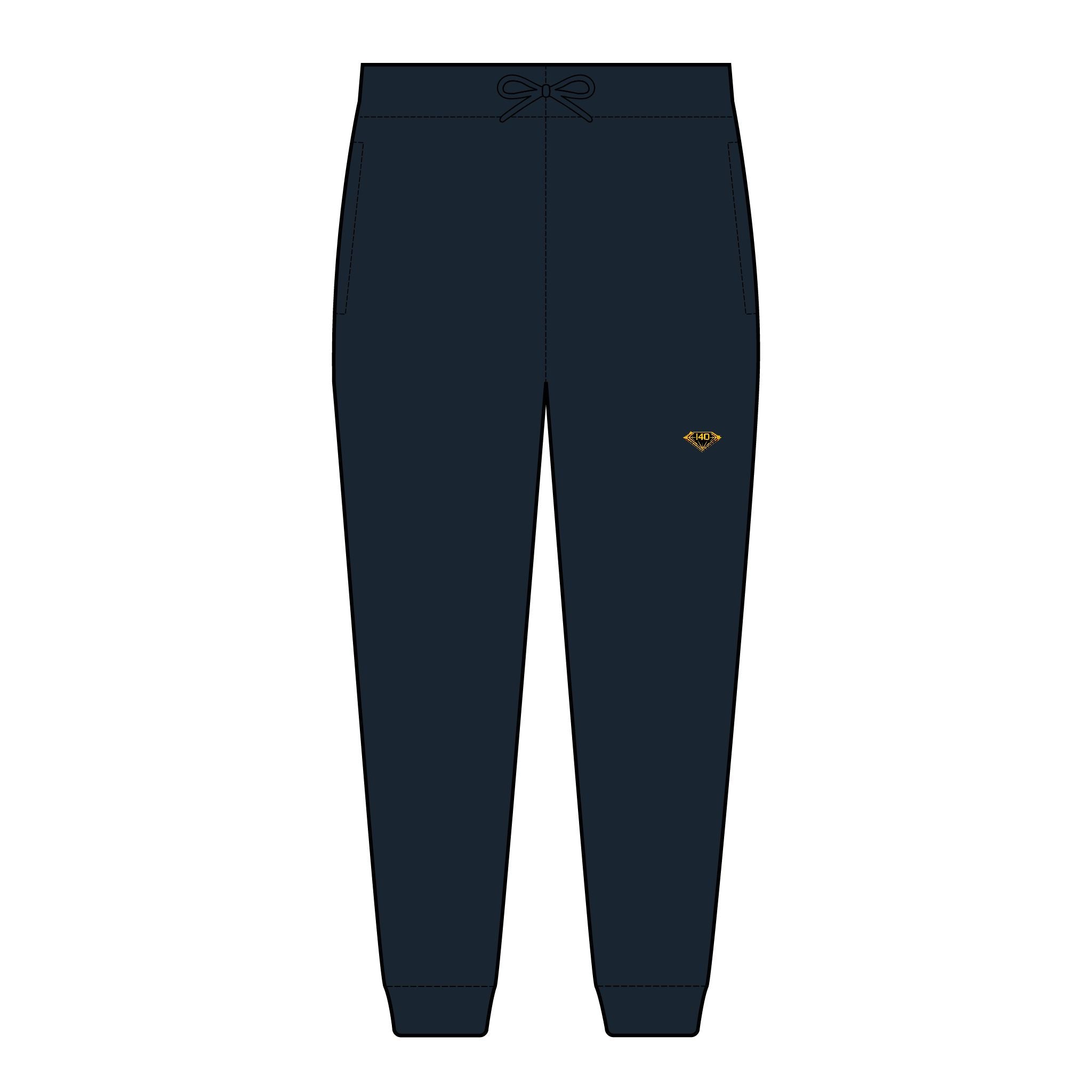I40 GEMS Unisex Fleece Joggers – Gold Diamond Logo