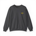 Diamond Heart Crewneck Sweatshirt — Small Yellow Gem Chest Graphic