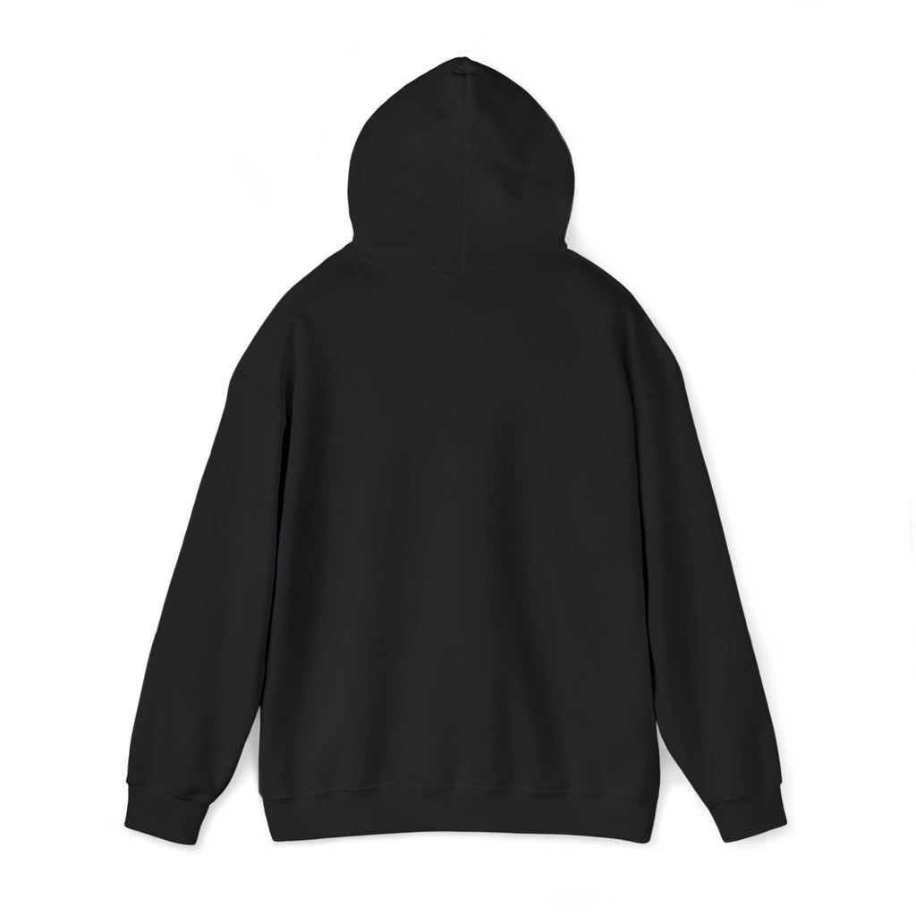 Vintage Black Cat Patch hoodie | small chest graphic, white sweatshirt