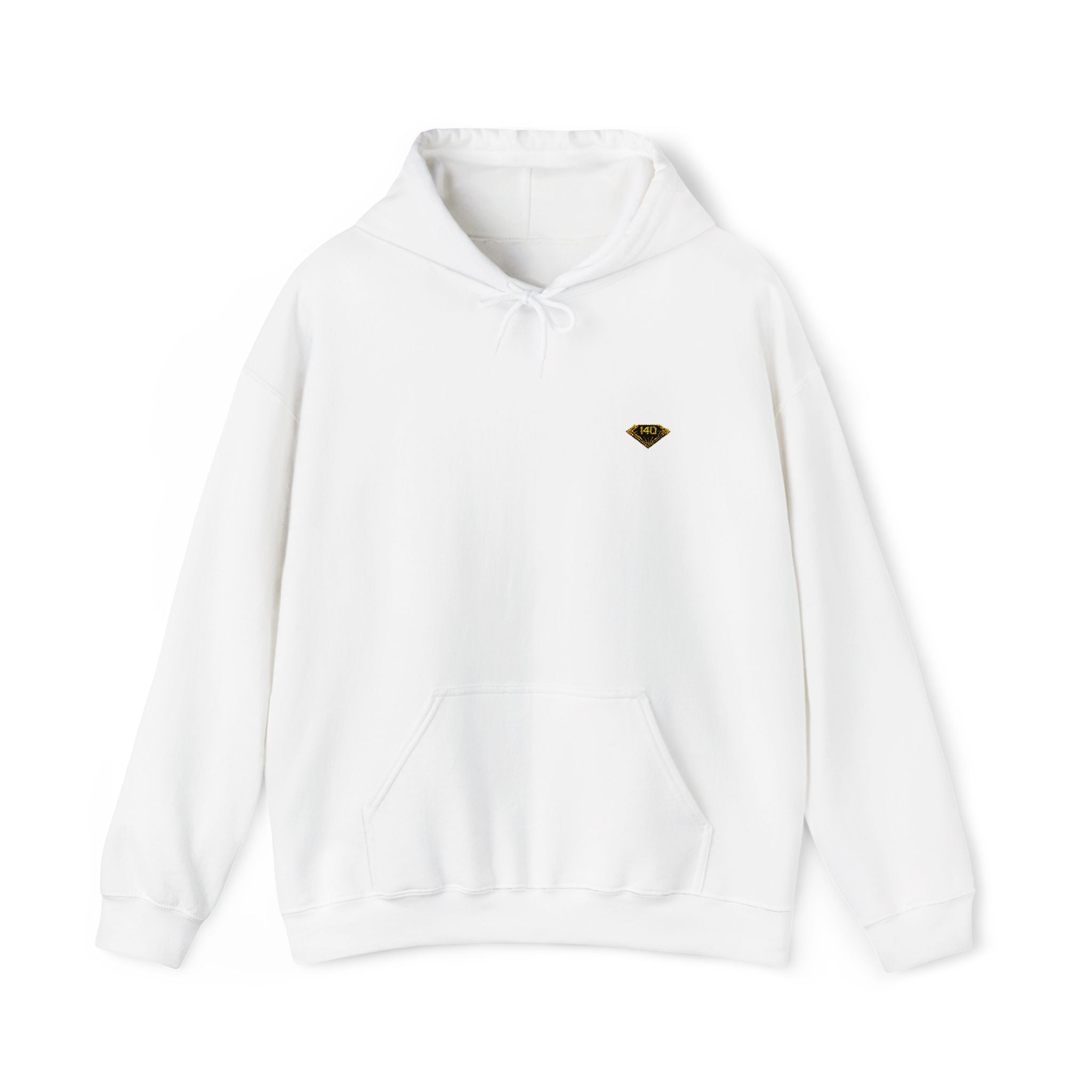 Bee Heart Hoodie — Minimal Embroidered Honeybee Chest Sweatshirt