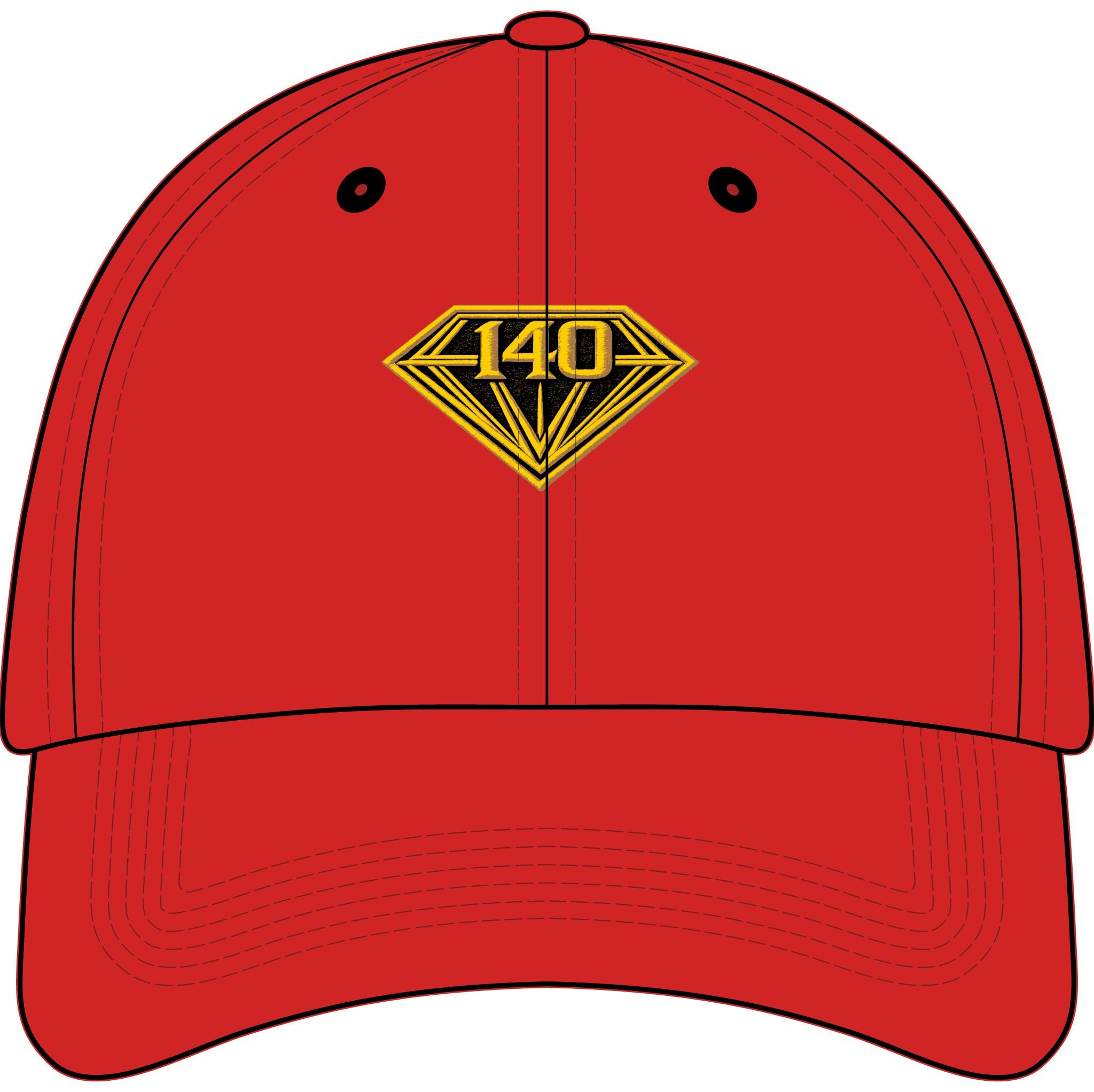 I40 GEMS Youth Luxury Cap – Gold Diamond Logo Kids Baseball Hat