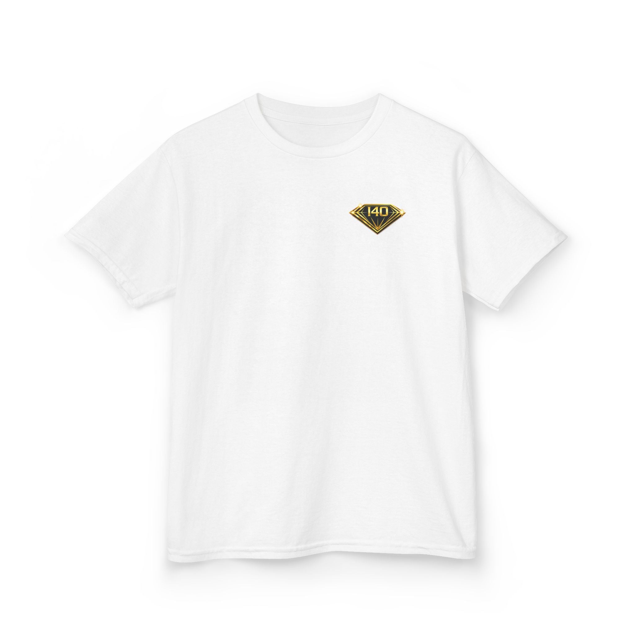 Kids T‑Shirt — Mini Vintage Badge Design (Customizable Back Text)