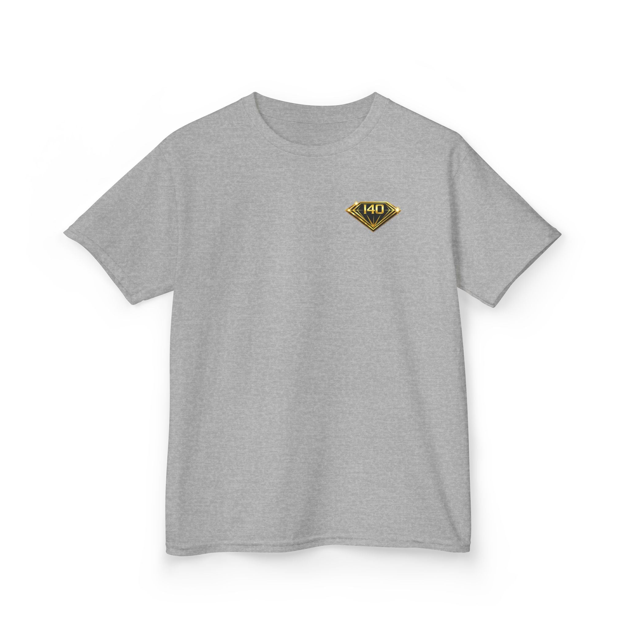 Kids T‑Shirt — Mini Vintage Badge Design (Customizable Back Text)