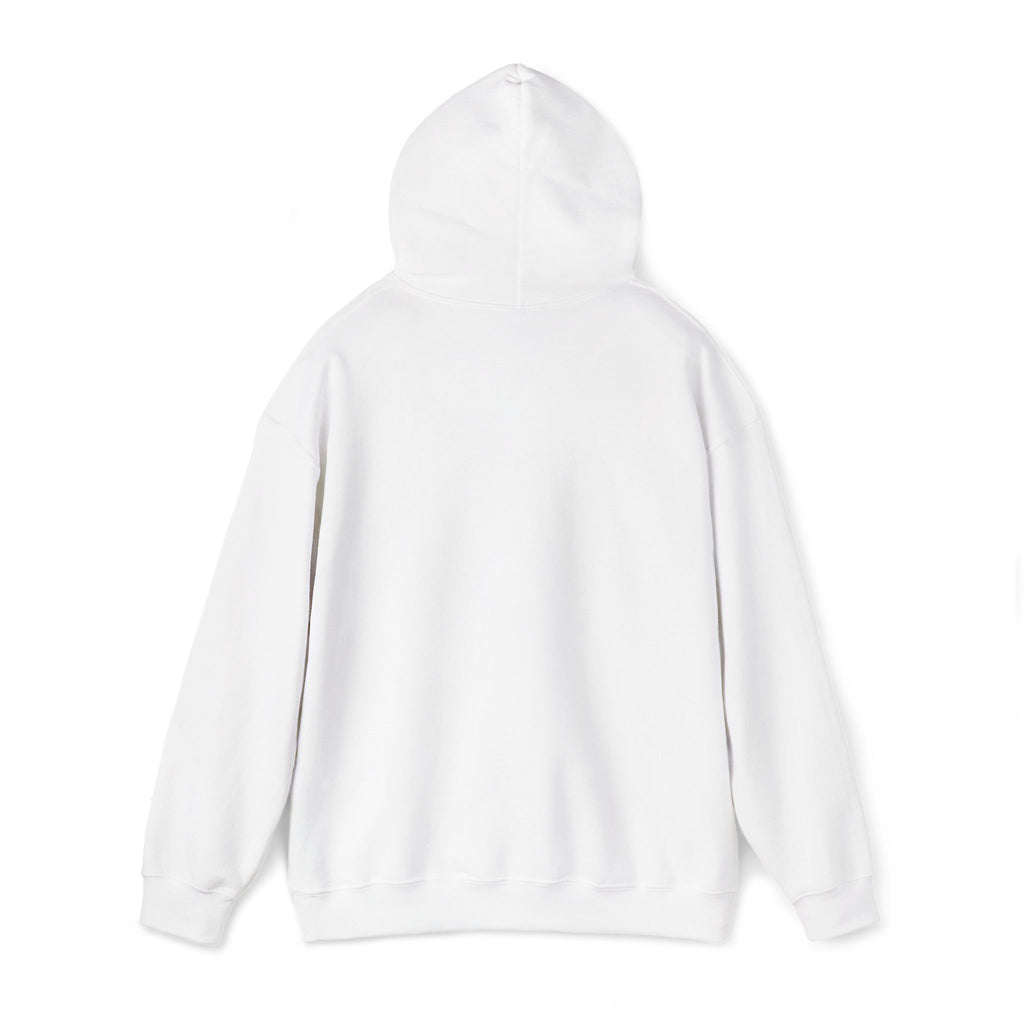 Vintage Black Cat Patch hoodie | small chest graphic, white sweatshirt