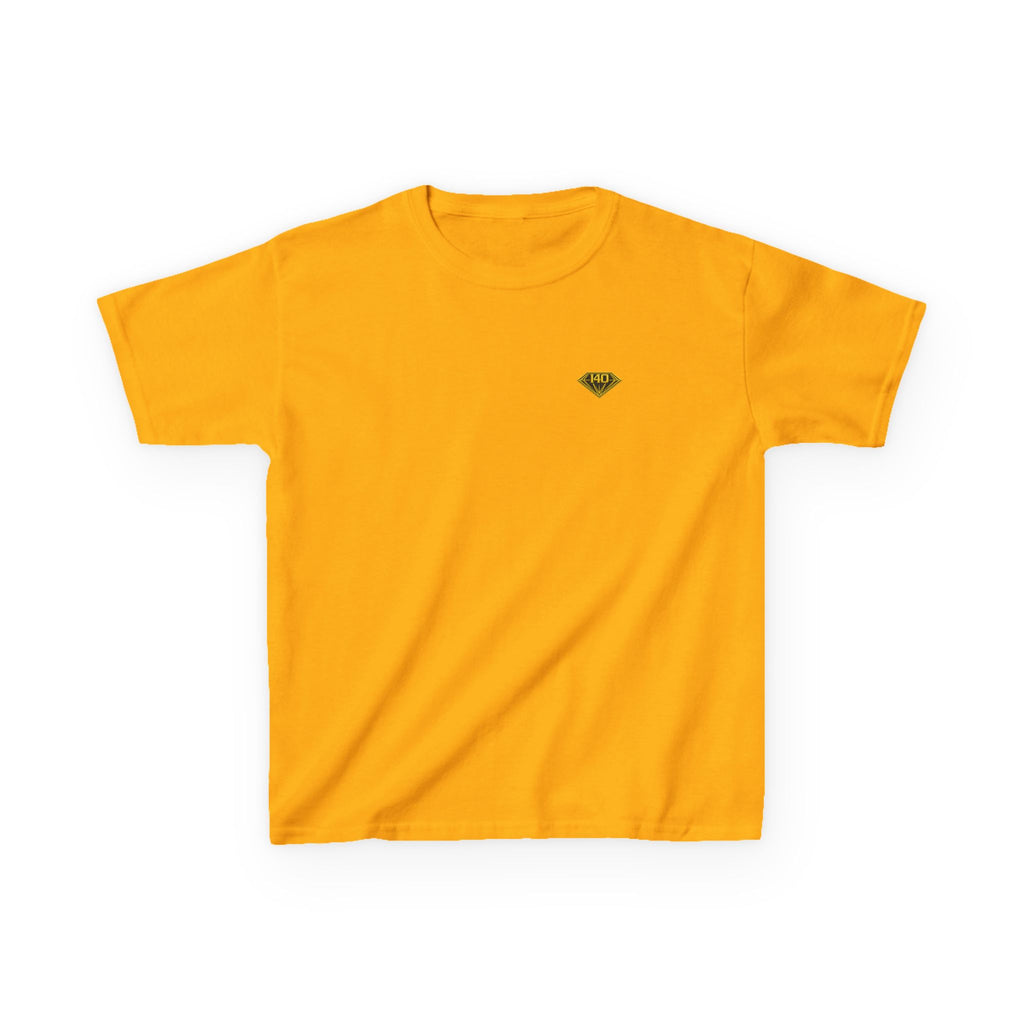 Kids T‑Shirt — Mini Vintage Badge Design (Customizable Back Text)